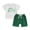 Green, variant on Bagilaanoe 2pcs Toddler Holiday Outfits Baby Boy Shorts Set Short Sleeve Letter Print T Shirt Tops + Shorts 6M 12M 18M 24M 3T 4T Kids Casual Summer Clothes