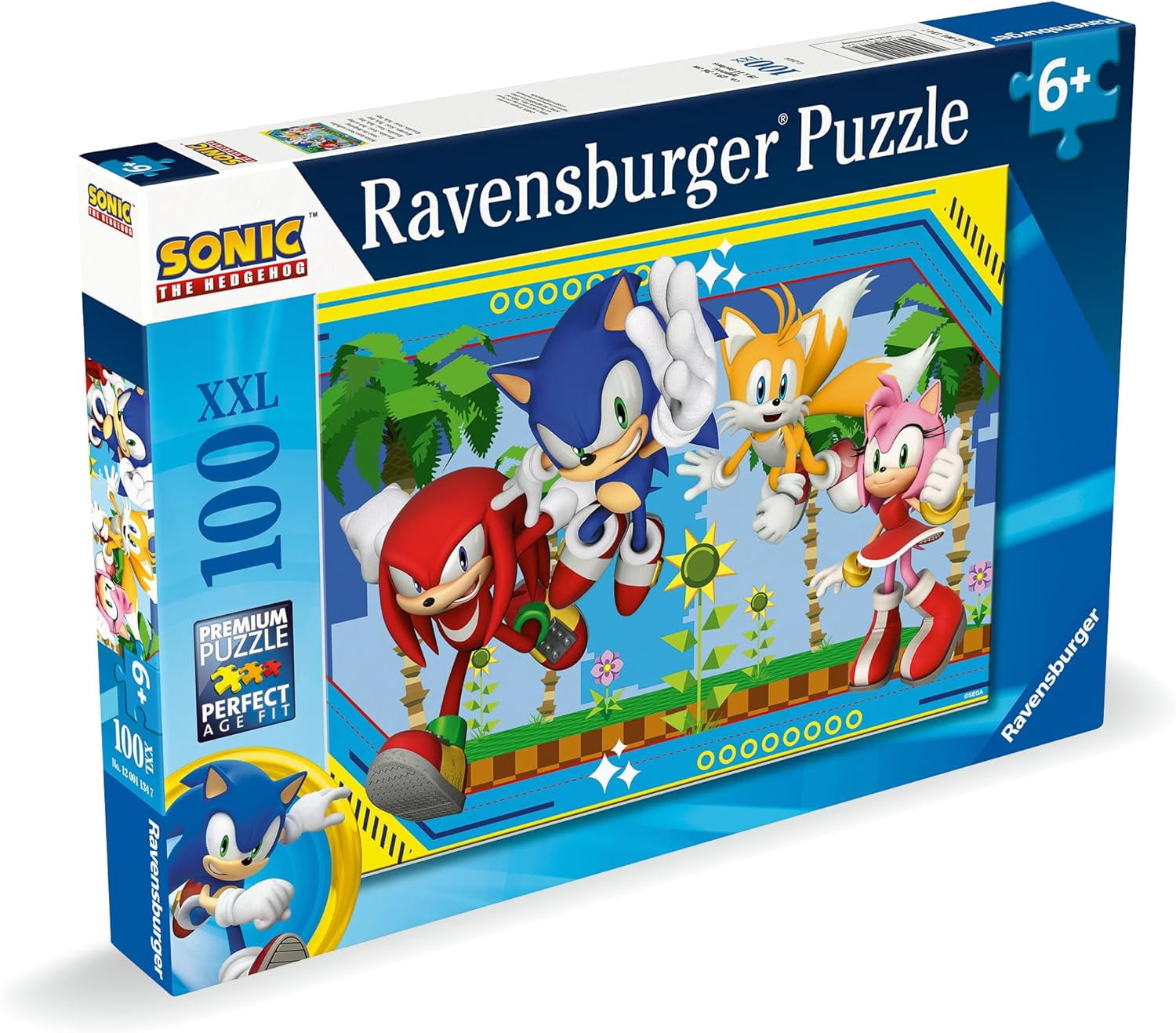 Sonic The Hedgehog Knuckles, Sonic, Tails, Amy Puzzle [100 Pcs]