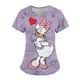 thumbnail image 4 of Uniforme de enfermera para mujer, camiseta de manga corta con cuello en V y estampado de Mickey Mouse de Disney, uniforme de enfermera de trabajo con bolsillos, 4 of 5