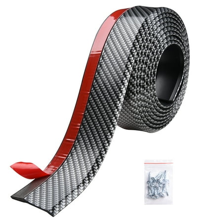 - Yescom 8.2ft/250cm Universal Carbon Fiber Front Bumper Lip Strip Splitter Spoiler Side Skirt for Car Truck