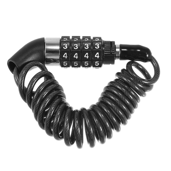 Helmet Lock Bike Cable Lock Portable 4 Digit Security Resettable Portable Combination Cable Bicycle Motorcycle Locks