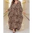 thumbnail image 4 of Women’s Kaftan Beach Cover Up Dress Plus Size Summer Swimsuit Loungewear Maxi Dress, 4 of 12