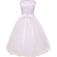 thumbnail image 2 of Big Girls' Ivory Rhinestone Belt Communion Flowers Girls Dresses Jade 10, 2 of 2
