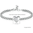 thumbnail image 2 of Pet Cremation Urn Bracelet for Ashes for Women Dog Cat Paw Urn Bangle Heart Cremation Jewelry Keepsake Memorial Urn Jewelry, 2 of 7