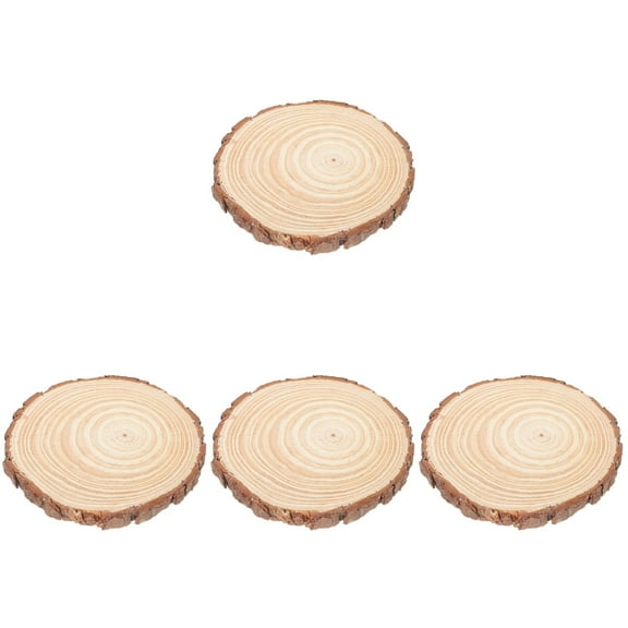 LABELEPH Wood Circle Multi Color Artware Wedding Table Decoration 9In