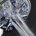 thumbnail image 4 of AquaDance Antimicrobial, Anti-Clog High-Pressure 6-Setting 4' Handheld Hand Shower Head with Microban Nozzle Protection from Growth of Mold Mildew & Bacteria and 5' Hose - Soft Purple, 4 of 9