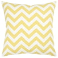 thumbnail image 1 of HomeRoots 403139 Chevron Down Filled Throw Pillow, Yellow & Ivory, 1 of 1