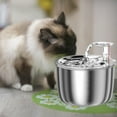 thumbnail image 4 of Fontaine d'Eau pour Chat 2 L avec Filtre, Distributeur d'Eau en Acier Inoxydable 304, Normale, 4 of 7
