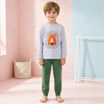 thumbnail image 2 of HFHAPW Toddler Girl Boys Pajamas Set Kids PJs Fall Winter Sleepwear 2 Piece Long Sleeve Top and Pants Jammies, 2 of 8