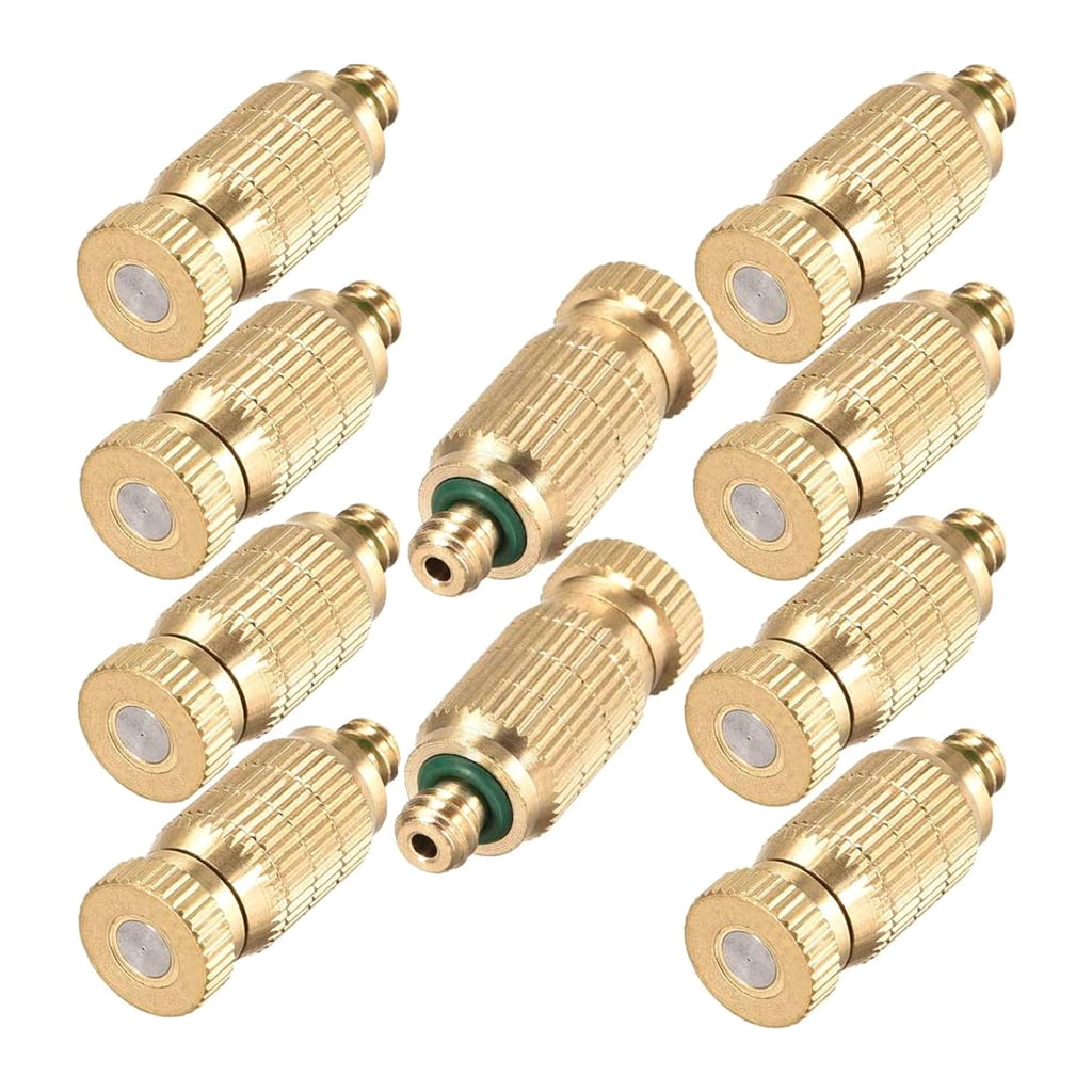 Brass Misting Nozzle 10 Pack High Pressure Spray Misting Nozzle for