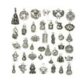 thumbnail image 4 of FOLOYORI 40Pcs Diy Accessories Pendant Charms For Necklace Making Jewelry Repair Craft Projects Alloy Silver Medium, 4 of 8