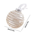 thumbnail image 4 of Boovnll Clear Christmas Ball Ornaments, 3.1" Shatterproof Glitter Plastic Hanging Pendants Christmas Balls for Holiday Xmas Tree, Wedding, Party Decor Gifts, Christmas Tree Decorations, 4 of 4