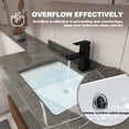 thumbnail image 3 of 16-Inch Undermount Ceramic Bathroom Sink with Concealed Overflow & Pre-Drilled Template for Easy DIY Installation, Modern White Basin for Seamless Vanity Setup, 3 of 9