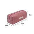 thumbnail image 3 of Large Capacity Pencil Case with Zipper School Supplies Organizer Holder for Pens Markers Stationery Middle High School College Office Desk Essentials Teens Adults Boys Girls Portable Pencil Bag, 3 of 9