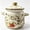 Multicolor, variant on 2.6QT Vintage Floral & Bird Enamel Stockpot with Lid, Dual Handles, Gold Trim Multi‑Stove Safe Cooking Pot for Soup Stew