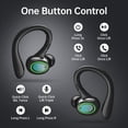 thumbnail image 4 of Wireless Earbuds, 60H Playback Bluetooth 5.3 Headphones,Noise Cancelling Wireless Headphones with LED Battery Display, 4 Mics Clear Call, IPX7 Waterproof Bluetooth Earbuds for Workout Sports, 4 of 7
