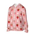 thumbnail image 2 of Pofeuu Strawberries Print Sun Protection Outdoor Lightweight Full Zip UV Cooling Hoodie Long Sleeve Summer Clothing for Outdoor Hiking-X-Large, 2 of 5