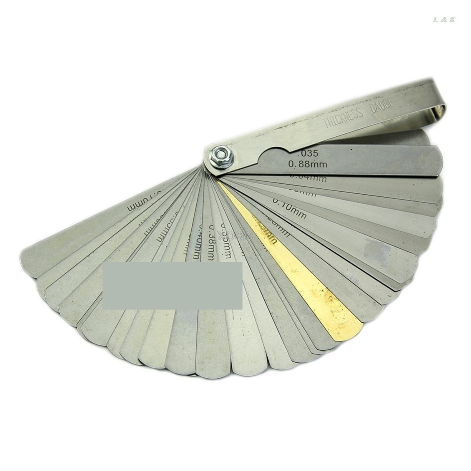 32 Blade 2481 Feeler Gauge Tune Up Thickness Set IMP/METRIC + BRASS M04 Dropship