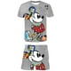 thumbnail image 1 of Ropa de bebé Mickey Mouse, conjuntos de ropa de verano para niños, camisetas de moda + Pantalones cortos, traje de 2 uds, ropa para niños, conjuntos de Mickey 4T Gao Jinjia LED, 1 of 2