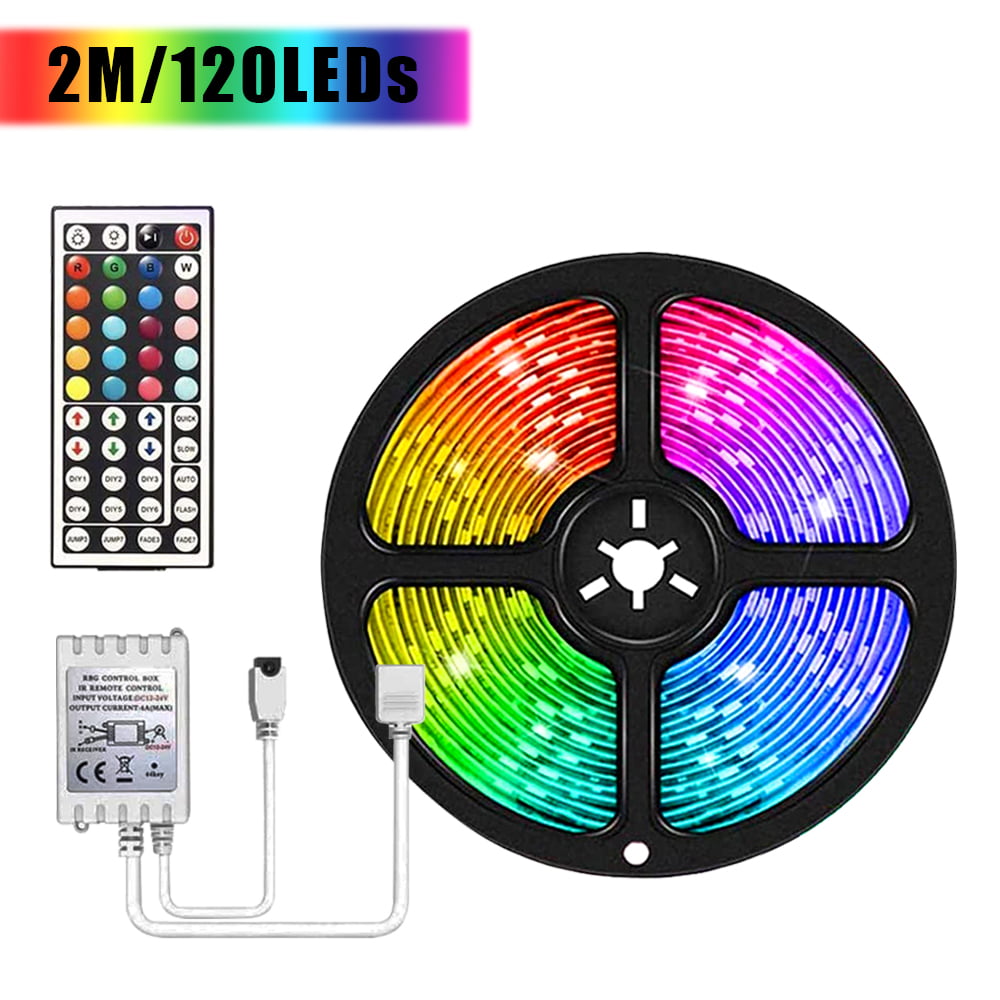 Details about   LED Strip Lights 10M 3528 RGB Dimmable TV Back Lighting+DC Remote Control+Power 