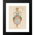 thumbnail image 2 of Alexander Yakovlevich Golovin 14x18 Black Modern Framed Museum Art Print Titled - Costume Design for the May Queen Iv, 2 of 5
