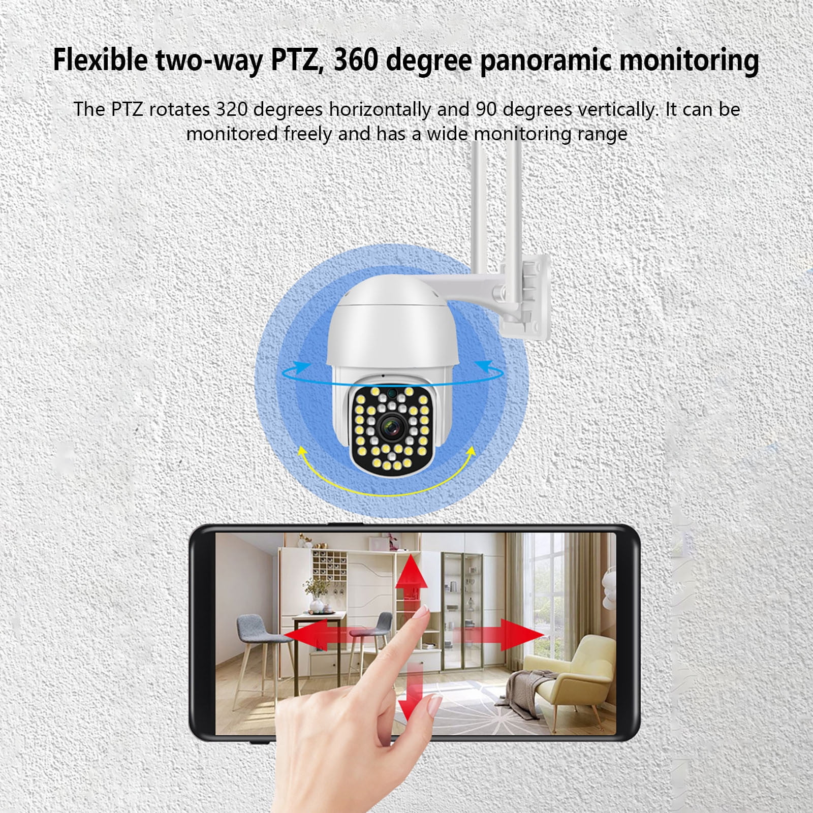 sruoe Surveillance Cameras, Surveillance Cameras Wireless, Security Cameras Wireless Outdoor, Security Camera, Night Vision, Home Monitor Camera