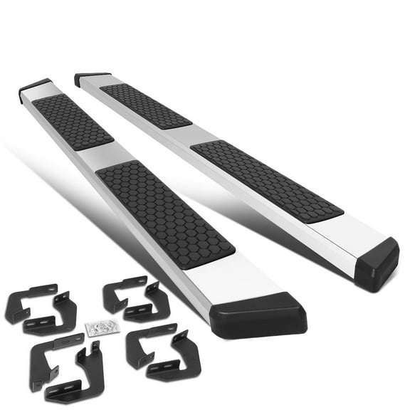 DNA Motoring 5.5" Chrome Side Step Nerf Bars Running Boards for 2007-2021 Toyota Tundra Crewmax Cab