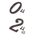 thumbnail image 1 of 2 piezas de licencia de de dígitos de hierro f/decoración de del de para hogar, 1 of 9