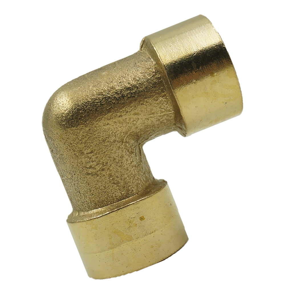 Straight/Elbow 90 Deg Brass Barbed Double End Hose Pipe Fitting Thread Connector 