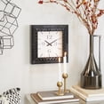 thumbnail image 2 of DecMode 12" Black Metal Wall Clock, 2 of 7
