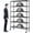 Black, variant on Dkelincs 6 Tier Wire Shelving Unit with Wheels Adjustable Metal Storage Shelves 6000 lbs NSF Garage Rack, Black