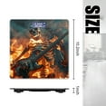 thumbnail image 2 of Bathroom Scale, Highly Accurate Digital Body Scale,Precisely Measures Weight up to 400 lbs-Skeleton Playing Electric Guitar Surrounded By Flames And Smoke, 2 of 4
