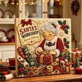 thumbnail image 3 of syligr Santa's Workshop Christmas Diamond Art for Adults, Vintage Christmas Pearl Art Kits, DIY Pearl Diamond Kit, Winter Bead Crafts Ornament, Xmas Party Decorations for Mantel, Unique Gift/Favors, 3 of 6