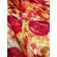 thumbnail image 4 of Cute Pepperoni Pizza Blanket - Round 5 Foot Circle 60" x 60" Realistic Food Snack Throw Wrap Novelty Blanket Kids Fun Gift, 4 of 7