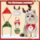 thumbnail image 4 of Gorro navideño para perros y gatos, ropa para mascotas, baberos, gorro para cachorros, accesorios para disfraces, decoración navideña para el hogar, regalo de Año Nuevo 2024, bandana, 4 of 5