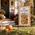 thumbnail image 4 of Thanksgiving Garden Flags 12x18 Double Sided, Fall Autumn Outdoor Decorations, Pumpkin Maple Leaf Welcome Yard Flags for Porch Lawn Outside Decor, 30x45cm, 4 of 8