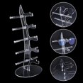 thumbnail image 5 of 1Bag 2 Colors 5-Tier Sunglasses Stand Holder Acrylic Glasses Rack Clear Eyeglass Storage Rack Desktop Sunglasses Tower Holder for Glasses Display 2 Sets, 5 of 7