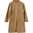 NANAHuang Men's Trench Coat Oversized Notched Long Jacket Coat Single