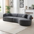 thumbnail image 2 of Juiluna Upholstered Sofa Couch Modern Luxury Sofa Boucle Chaise Couch For Guest Room Office Living Room Bedroom, 2 of 7