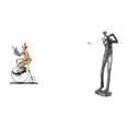thumbnail image 1 of Colección de esculturas de figuras de payasos jugando al golf, estatua moderna de resina, adorno de escritorio para centro de mesa, vitrina, decoració, 1 of 8