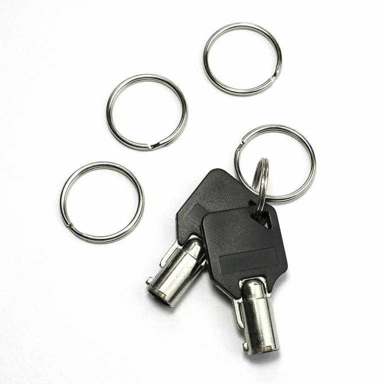 High Quality Silver Keyrings, Large Key ring, Keyring with chain and  connecting jump ring