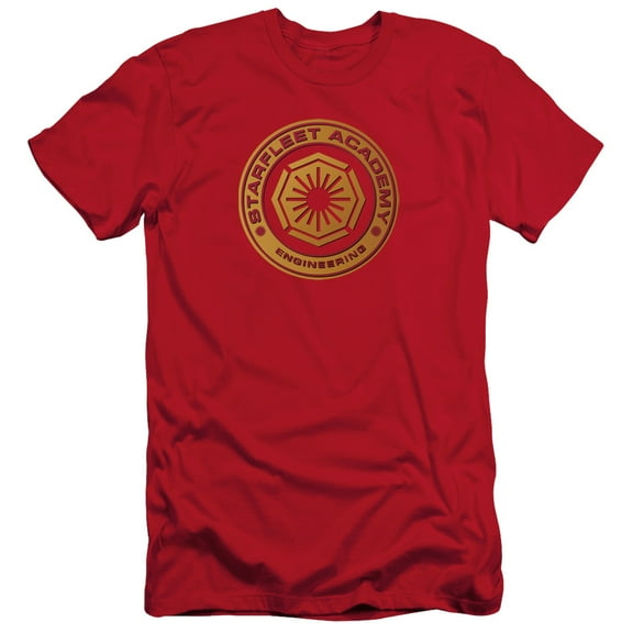 Star Trek Engineering Adult 30/1 T-Shirt Red