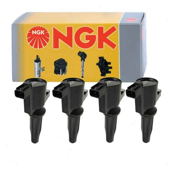 4 pc NGK Ignition Coils compatible with Lincoln MKZ 2.0L 2.5L L4 2011-2019