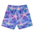 thumbnail image 7 of FORMRS Boys Swim Trunks Quick Dry Mesh Liner Boardshorts Sizes XS-XL, Pink Starfish Pattern, 7 of 7