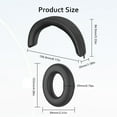 thumbnail image 2 of Yucurem Silicone Headphone Case Earpads Headbeam Cover for Momentum 4 (Black), 2 of 10