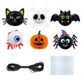 thumbnail image 4 of sruoe Hanging Halloween Decorations, Wall Window Hanging Decor, Halloween Atmosphere Prop Decoration, Hanging Pendant for Indoor Home Holiday Decorations, 4 of 5
