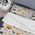 thumbnail image 4 of Designart "Yellow Floral Meadow Elegance" Floral Bedding Covert Set - Cottage Bed Set With 2 Shams, 4 of 5