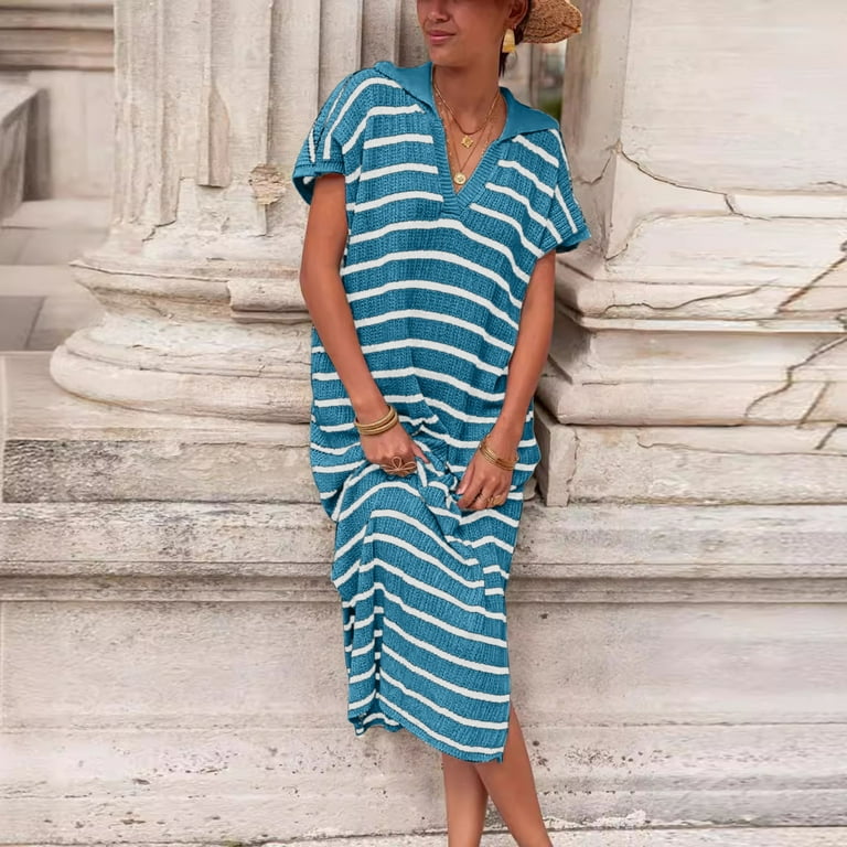 Loose striped dress deals