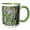 Green/White, variant on 3drose, Pretty Lavendar Flowers, 15oz Mug