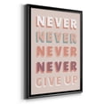 thumbnail image 2 of Never Give Up Premium Framed Print - Ready to Hang, 2 of 9